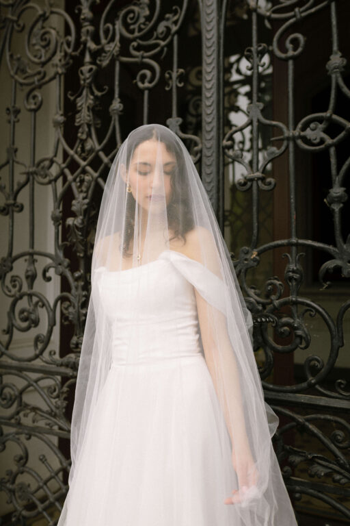 braut schleier gesegnter blick