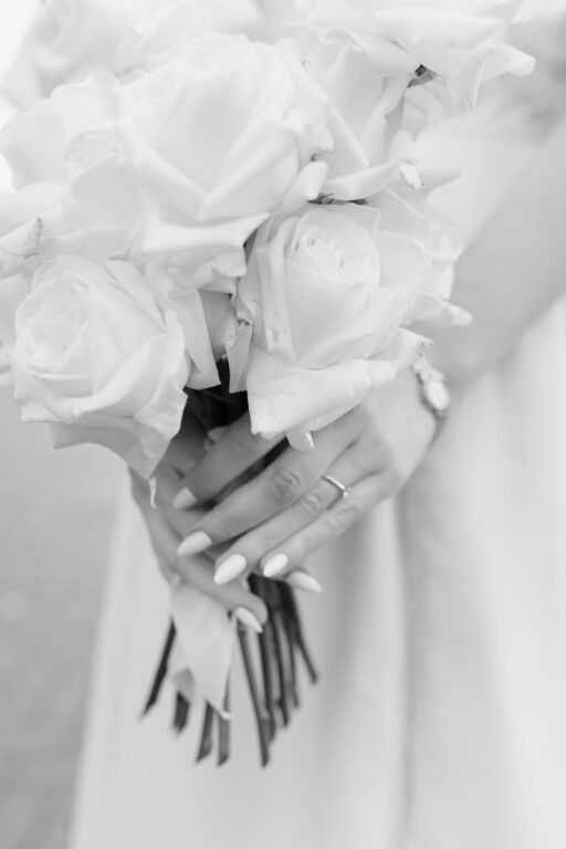 brautstrauß closeup sw