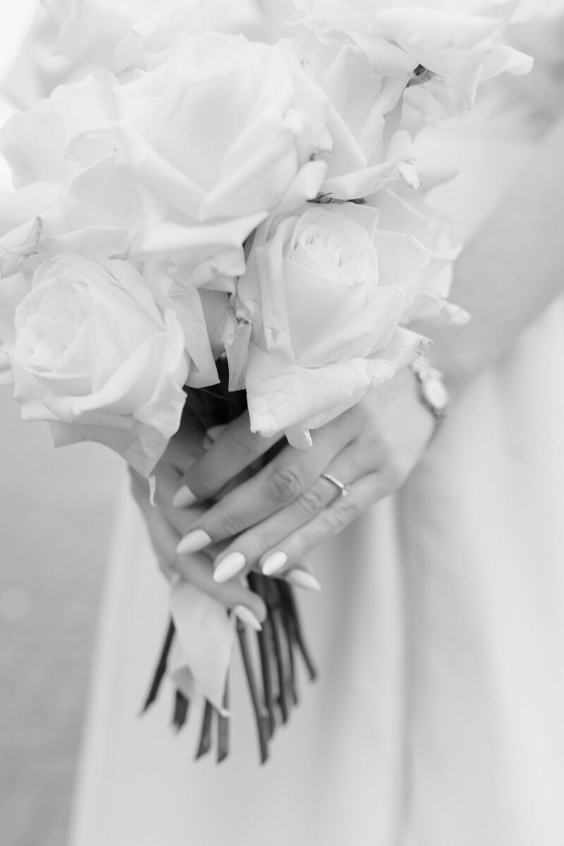 brautstrauß closeup sw