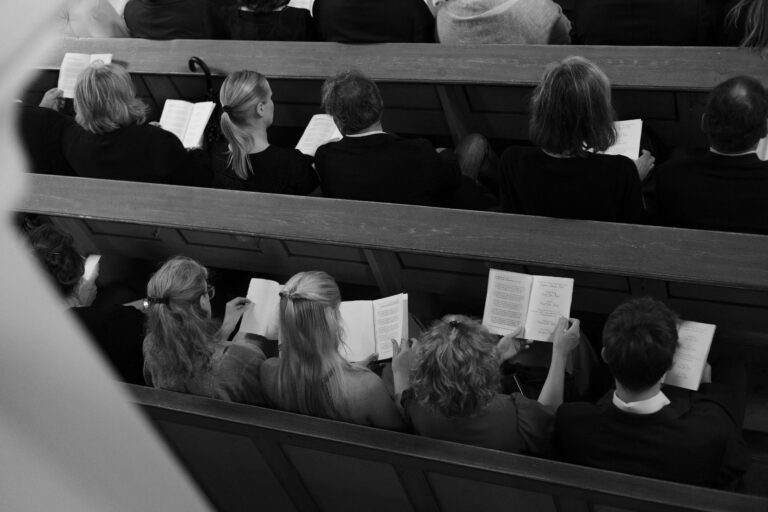 kirche trauung von oben